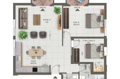 3 room apartment new project tel aviv levontin 6