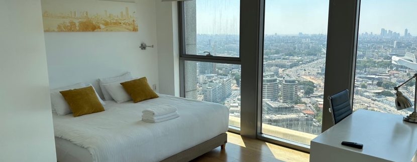 Fully Furnished 3 rooms in Neve Tzedek Tower