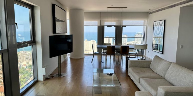 Fully Furnished 3 rooms in Neve Tzedek Tower
